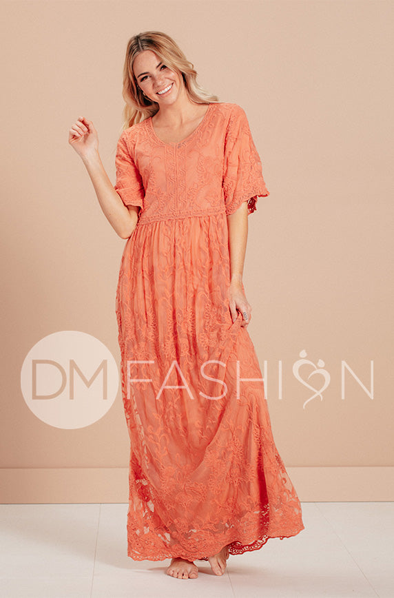 Aspen Canyon Sunset Lace Dress - FINAL SALE