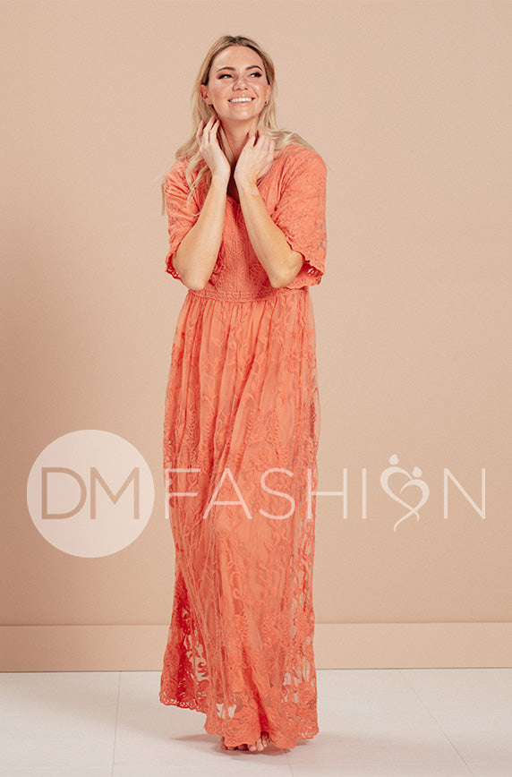 Aspen Canyon Sunset Lace Dress - FINAL SALE