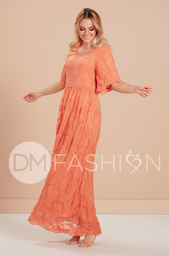 Aspen Canyon Sunset Lace Dress - FINAL SALE