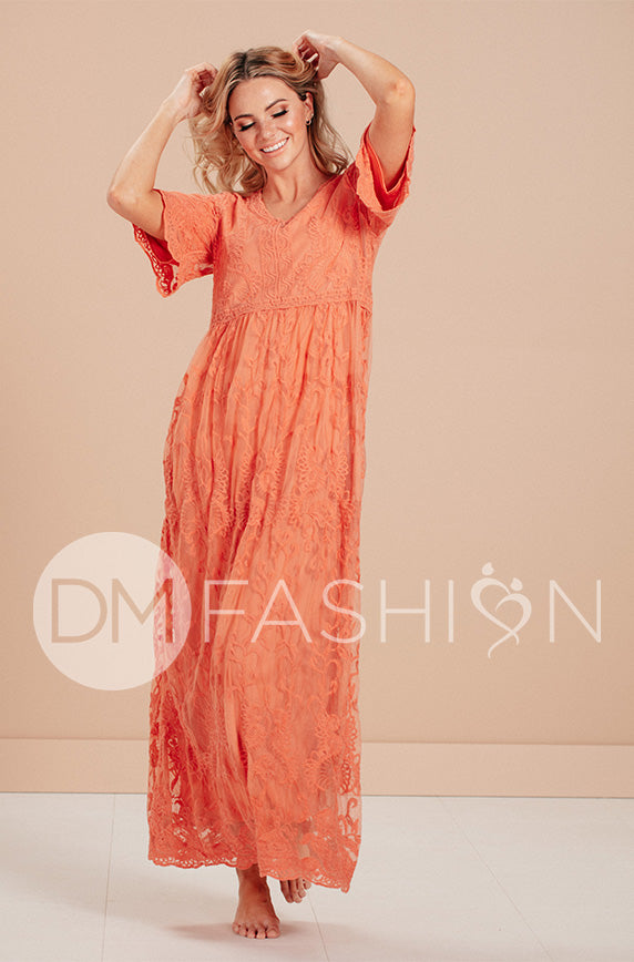 Aspen Canyon Sunset Lace Dress - Maternity Friendly