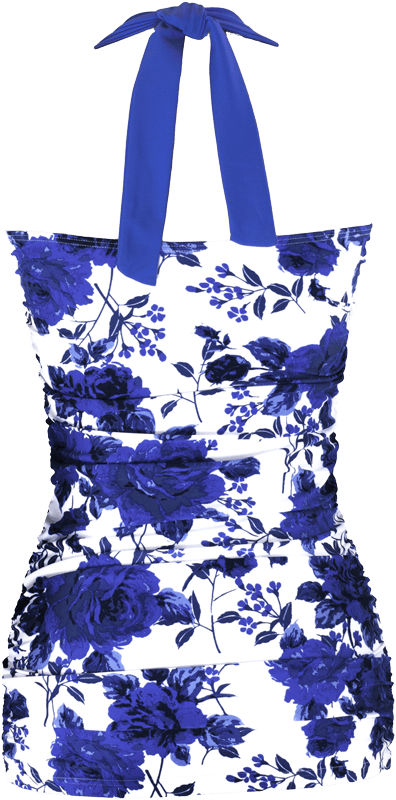 Bandeau Halter - Royal Rose Garden Floral - FINAL SALE - DM Fashion