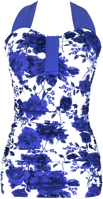 Bandeau Halter - Royal Rose Garden Floral - FINAL SALE - DM Fashion