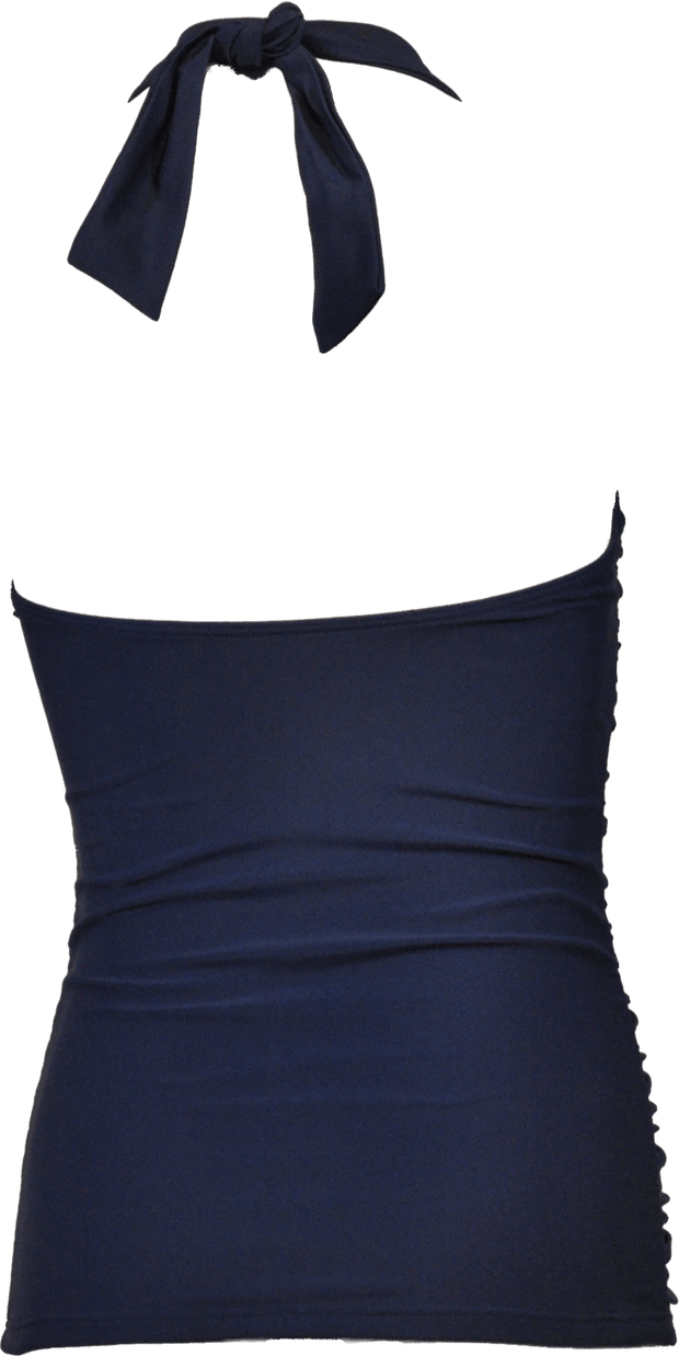 Flounce Halter - Nautical Blue - FINAL SALE - DM Fashion
