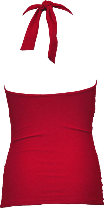 Flounce Halter - Red - FINAL SALE - DM Fashion
