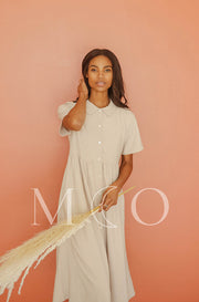 Leora Sand Dress - MCO - Nursing Friendly - FINAL SALE