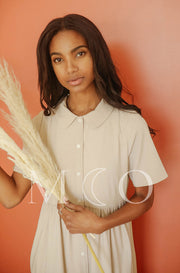 Leora Sand Dress - MCO - Nursing Friendly - FINAL SALE