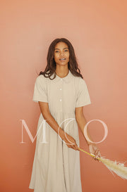 Leora Sand Dress - MCO - Nursing Friendly - FINAL SALE