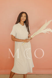 Leora Sand Dress - MCO - Nursing Friendly - FINAL SALE