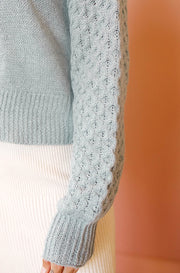 Keep Me Cozy Blue Gray Sweater - Restocked - FINAL SALE- FINAL FEW
