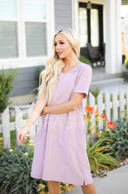 Georgie Lilac Smocked Dress -  Maternity Friendly - FINAL SALE