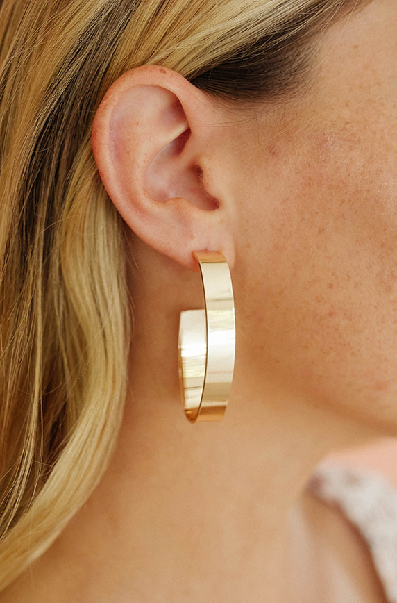 Gold Long Cuff Earrings - FINAL SALE