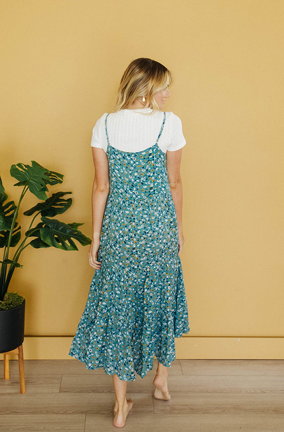 Coastal Seafoam Floral Sun Dress - FINAL SALE- FINAL FEW