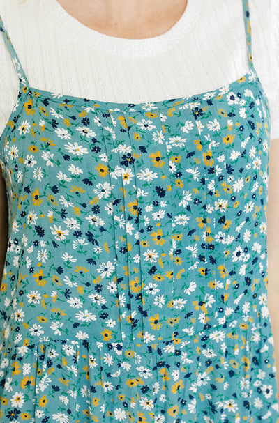 Coastal Seafoam Floral Sun Dress - FINAL SALE- FINAL FEW