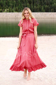 Palm Springs  Maxi Skirt -  FINAL SALE