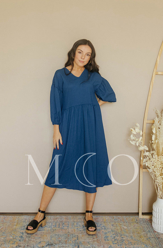 Scarlett Midnight Blue Dress - MCO - FINAL SALE - Restocked