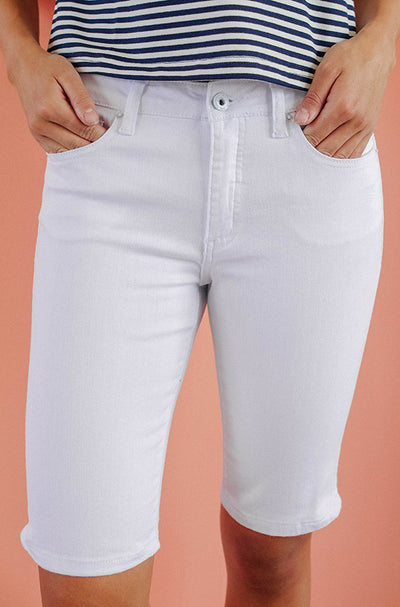 Keep It Fun White Bermudas - FINAL SALE