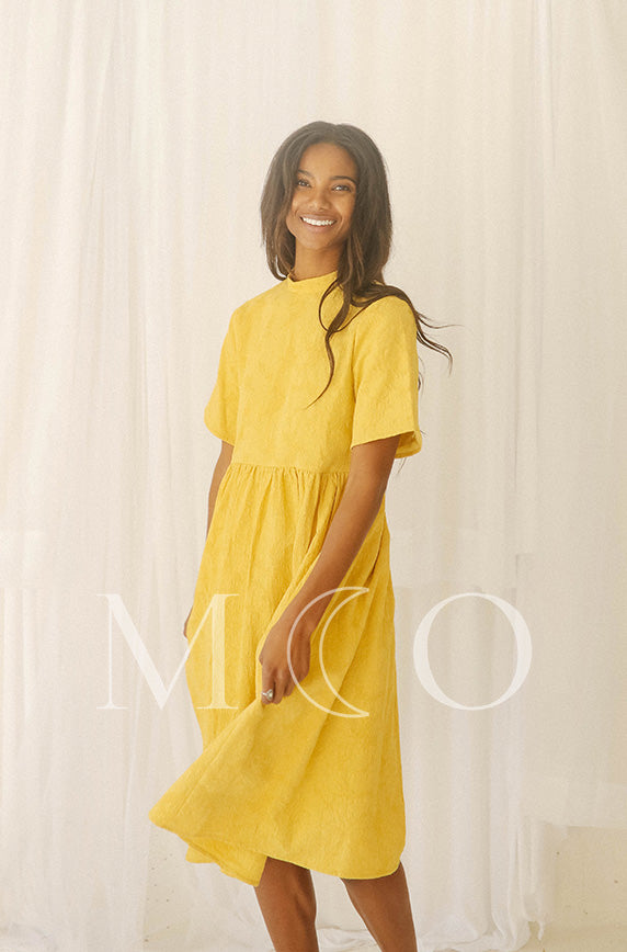 Minette Cornsilk Dress - MCO - FINAL SALE