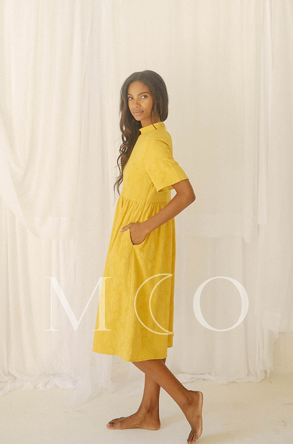 Minette Cornsilk Dress - MCO - FINAL SALE