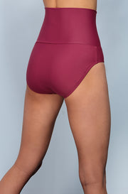 Banded Midrise - Red Plum - DM Fashion