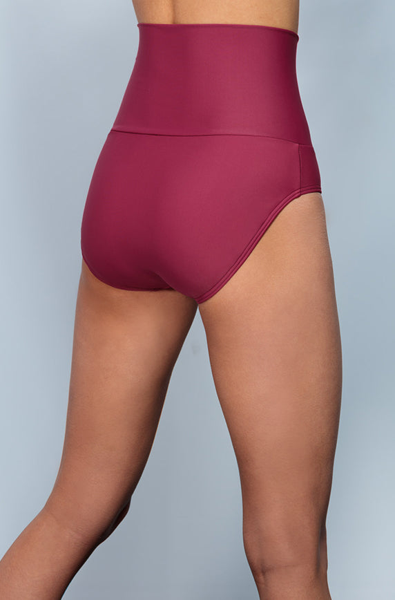 Banded Midrise - Red Plum - DM Fashion