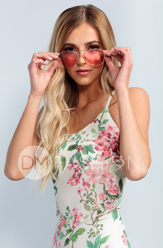 Lace Up One Piece - Dahlila Rose - DM Fashion