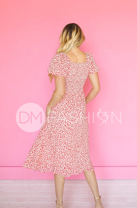 Betty Lollipop Red Dress - DM Exclusive - Maternity Friendly - FINAL SALE