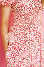 Betty Lollipop Red Dress - DM Exclusive - Maternity Friendly - FINAL SALE