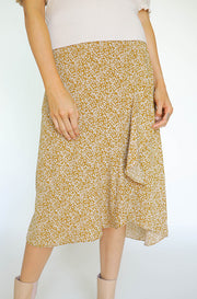 Juniper Mustard Floral Skirt - FINAL SALE