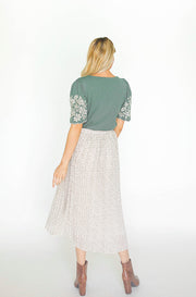 Enchanted Embroidered Hunter Green Top - FINAL SALE
