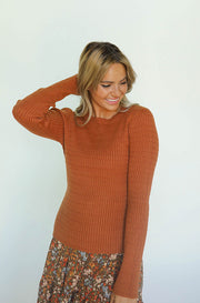 Grateful For You Rust Sweater - FINAL SALE- FINAL FEW