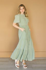 Leah Sage Green Dress- FINAL SALE