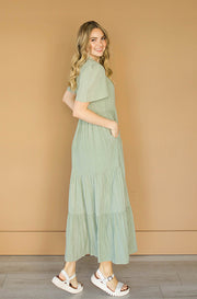 Leah Sage Green Dress- FINAL SALE