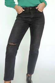 Front Row Black Boyfriend Jeans- FINAL SALE