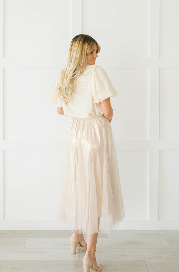 Queen For A Day Gold Tulle Skirt - DM Exclusive - Restocked