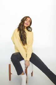 Troy Light Yellow Sweater - FINAL SALE- FINAL FEW