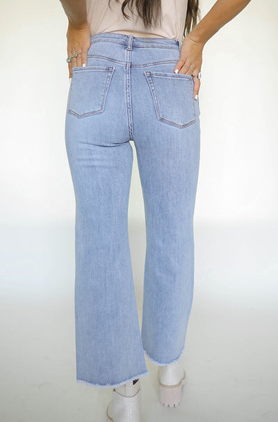 Nine to Five High Rise Cropped Jeans- FINAL SALE