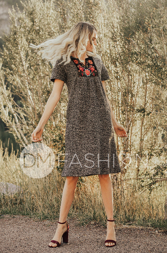 Montreal Embroidered Dress - Maternity Friendly - FINAL SALE
