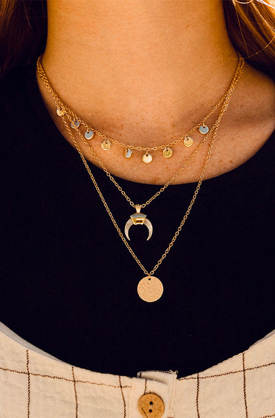 Gold 3 Layer Necklace - FINAL SALE