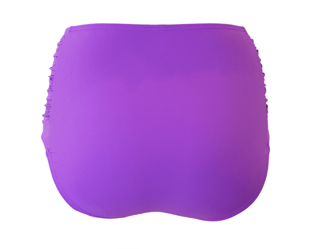 Ruched High Waisted - Purple - DM Fashion