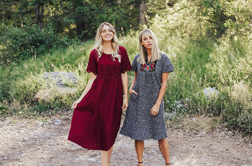 Montreal Embroidered Dress - Maternity Friendly - FINAL SALE L