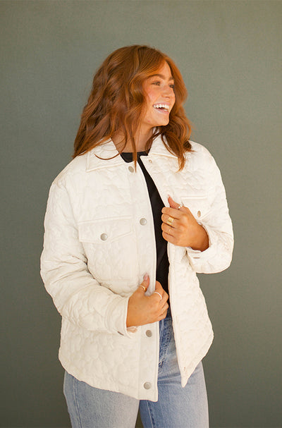 June Quilted Cream Jacket - FINAL FEW