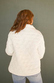 June Quilted Cream Jacket
