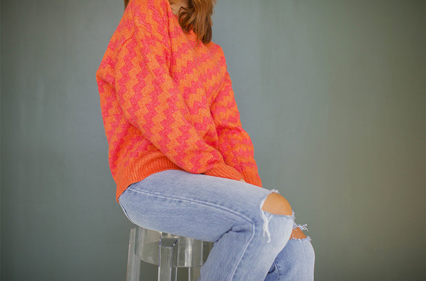Sherbert Zigzag Sweater