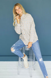 Anything For You Plaid Button-up Shacket - FINAL SALE