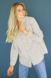 Anything For You Plaid Button-up Shacket - FINAL SALE