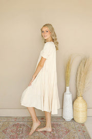 Talia Cream Dress - FINAL SALE