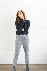 Rokoko Grey Plaid Pants - FINAL SALE