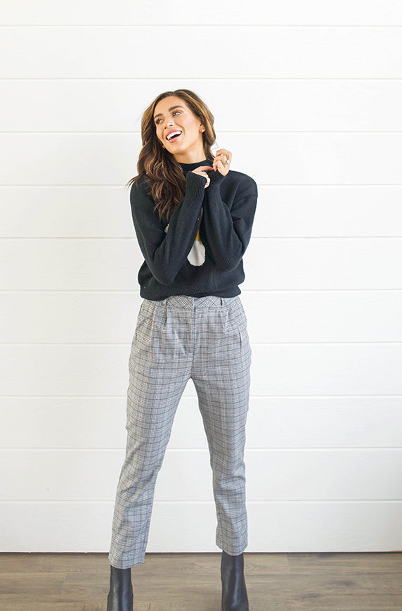 Rokoko Grey Plaid Pants - FINAL SALE
