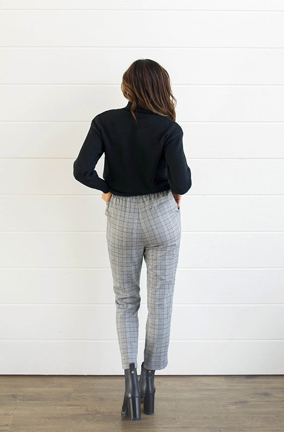 Rokoko Grey Plaid Pants - FINAL SALE