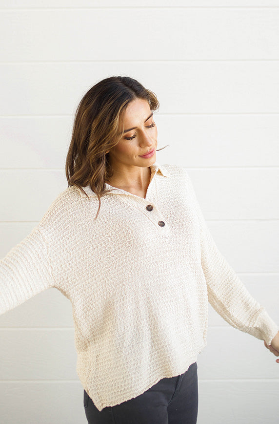 Thinking About You Cream Sweater - FINAL SALE - FINAL FEW